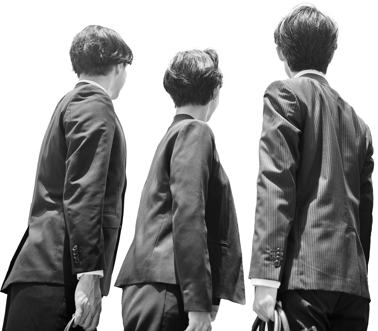 イメージ:並び立つ仲間たちの後ろ姿